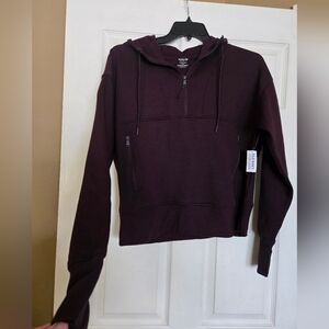 NWT OLD NAVY DYNAMIC FLEECE HALF ZIP HOODIE SWEATSHIRT LARGE TALL